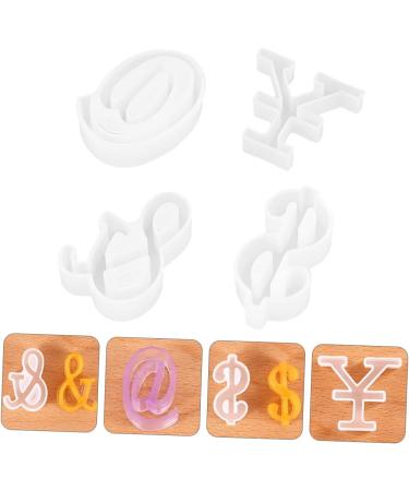 STOBOK 12 Pcs Silicone Mold Silicone DIY Mold DIY Symbol Mold Epoxy Jewelry Molds Gummy Molds Resin Necklace Mold Molds for Concrete DIY Crafts Cake Mold Manual White Silica Gel Whitex3pcs 4.8X4.2CMx3pcs - Buy Online on GoSupps.com