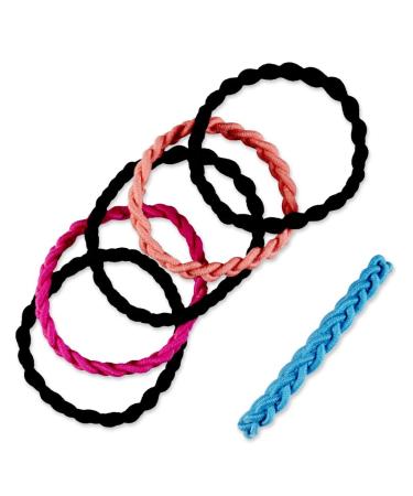 Scunci Everyday & Active Strand Elastics - 6 Assorted Colors - 1-Pack - Buy Online on GoSupps.com