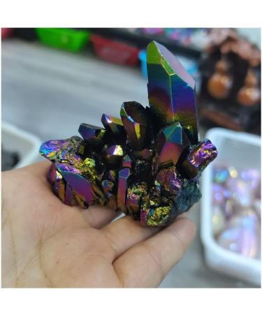 Home Decoration Natural Colorful Crystal Cluster Seven Rainbows Electroplating Crystal Stone Home Craft Decorations Stones ZJGIDTEM (Size : 100-150g) - Buy Online on GoSupps.com