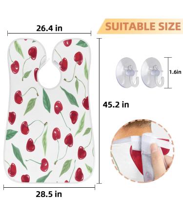 Fruit Cherry Beard Bib Apron - Non-Stick Waterproof Hair Catcher for Men | Perfect Grooming Gift - Buy Online on GoSupps.com