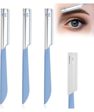 Beard Mustache Straight Razor & Eyebrow Trimmer Kit - Stainless Steel Blade for Men's Grooming - Travel-Friendly Disposable Razors - Buy Online on GoSupps.com