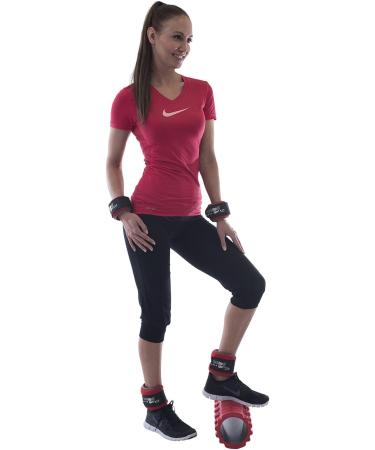 Christopeit Sport Adjustable Weight Cuff Set - 2 x 2 kg Ankle/Wrist Weights with Velcro Fastening - Ideal for Home Fitness & International Shipping - Buy Online on GoSupps.com