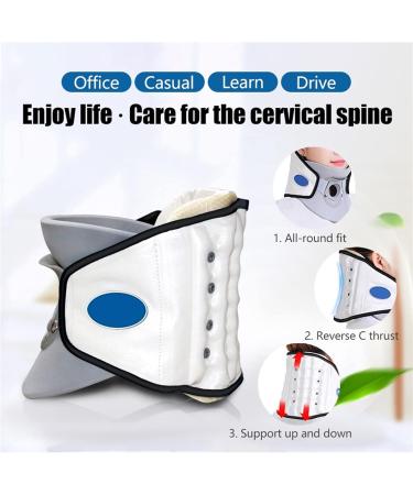 Adjustable Cervical Traction Collar - Inflatable Neck Device for Home Use | Improve Spine Alignment & Comfort - Buy Online on GoSupps.com