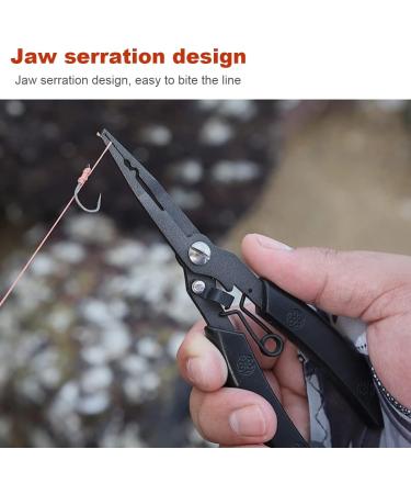 HZXINWANG Fishing Pliers Set - Aviation Aluminum Line Cutters, De-Hookers, Weaving Scissors - Saltwater Resistant Fishing Gear - Black Lightweight Design - Buy Online on GoSupps.com