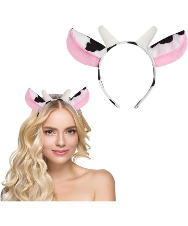 Easter Cow Ear Headband for Kids Girls - Soft & Comfortable Animal Headwear for Halloween, Christmas, Cosplay & Parties - Buy Online on GoSupps.com