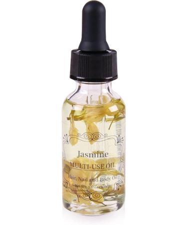 Organic Jasmine Multi-Use Oil 30ml for Skin, Hair, Body, and Nails - 1 Fl Oz (Pack of 1) - Buy Online on GoSupps.com