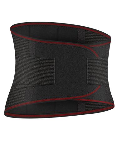Wgust Hot Therapy Lumbal Lower Back Brace Support belt To relieve back pain intervertebral discs scoliosis slimming body shaper belt adjustable workout waist trimmer (size: m m/medium
