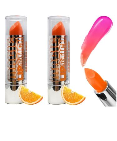 G n rique 2 pH-Reactive Magic Lipstick Sticks Assorted and Personalized Colors to Fit Your Lips Orange