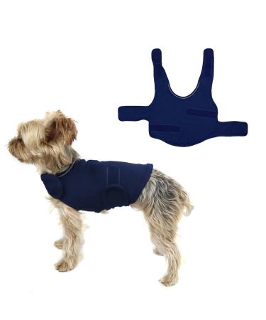 Ruiqas Anxiety Coat for Dogs Lightweight Wrap Vest Calming Jacket for Anxious Pets Soothing Comfort Dark Blue S