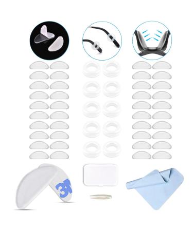 25 pairs of glasses pads glasses pads glasses holders soft self-adhesive glasses pads non-slip silicone nose pads for glasses presbyopic glasses sunglasses - Buy Online on GoSupps.com