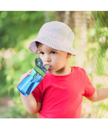 Flintronic 480ML Sippy Cup for Kids | Leak-Proof BPA-Free Toddler Drink Bottle | Shatter-Proof with Brush | Blue - Buy Online on GoSupps.com