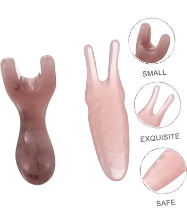 Magiclulu 4-Piece Facial Massage Tools Set - Acupressure Pencil & Gua Sha Board - Natural Beeswax - Spa Quality Skin Massage Devices for Relaxation & Rejuvenation - Buy Online on GoSupps.com