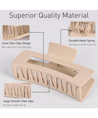 Vilike Large Hair Claw Clips & Spiral Hair Ties Organizer - 20 Pcs Set for Thick & Thin Curly Hair - Buy Online on GoSupps.com