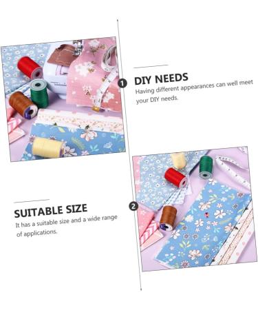 LALAFINA 7 sheets Sewing Diy Cloth Cotton Chic Material Patch Fabric Floral Patchwork Handicraft Handmade - Buy Online on GoSupps.com