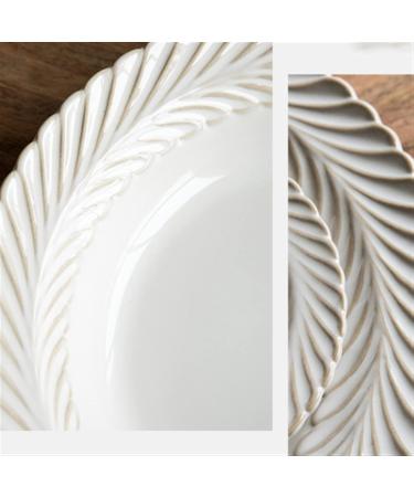 Dinnerware Dishes Plates Ceramic Western Dish Dessert Dish Vintage Pattern Dining Plate Home Kitchen Restaurant Western Chinese Dining Plate Round White Dinner Restaurant Family Party Plates (Size : Small - Buy Online on GoSupps.com