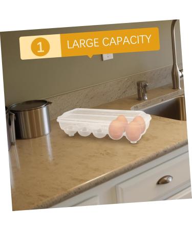 Zerodeko Egg Rack Container with Lid Eggs Pallets Fridge Countertop Egg Holder Egg Boxes Egg Carton Camping - Buy Online on GoSupps.com