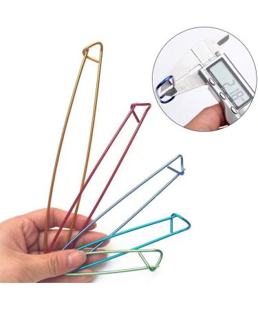 18 PCS Knitting Stitch Holders Set | Aluminum Safety Pins for Crochet & Knitting Needle | Includes 100 Locking Stitch Markers - Buy Online on GoSupps.com