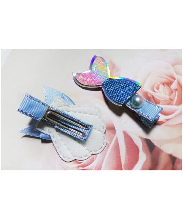 4 Pack Sparkle Mermaid Hair Clip Set for Girls - Sea Star & Shell Hairpin for Kids - Buy Online on GoSupps.com
