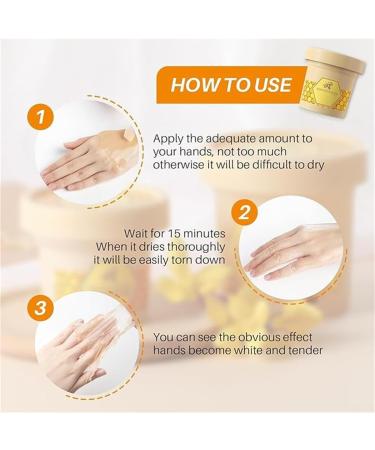 Masque pour les mains la cire de lait au miel - Masque exfoliant pour hydrater les mains enlever les peaux mortes soin des mains exfoliant masque hydratant pour tous les types de peau (300 g - 3 - Buy Online on GoSupps.com