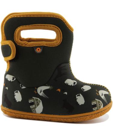 BOGS Baby Wellington Boots Plum Flower Stripe 71565 | Size UK 3-8 10 Child | Green - Buy Online on GoSupps.com