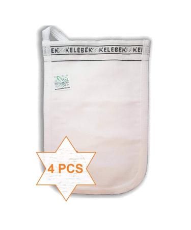 KESE Deep Exfoliating Body Scrub Mitt - Turkish Hammam Spa Glove for Dead Skin & Cellulite Removal - 4 Pack - Buy Online on GoSupps.com