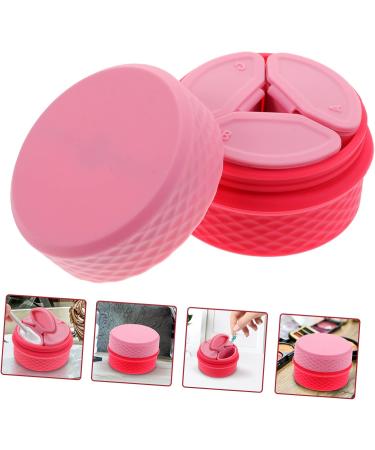 minkissy 1 Set Cream box cream jar with sealed lid silicone cream jar travel container for cream face cream pot silicone makeup containers salve jar Storage Box Miss Silica gel lips 6.5X6.5X4.5CM Pink - Buy Online on GoSupps.com
