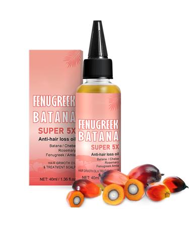 Batana Oil Pure Super 5X Batana Oil for Hair Growth Veganic Natural Hair Growth Oil Repair Damaged Hair & Skin Effective Against Regional Alopecia Promote Hair Regrowth (Batana hair oil)