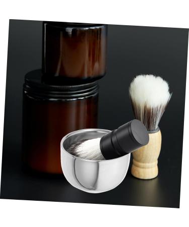 Solustre 3-Pack Silver Metal Shaving Bowl & Soap for Men | Premium Razor Cup Shaving Equipment - 7.2x7.2x5cm - Buy Online on GoSupps.com