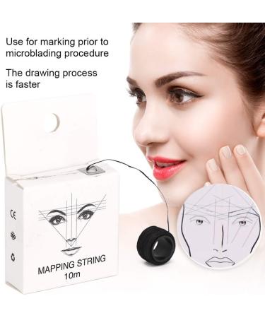 KOSDFOGE 32.8ft Pre-Inked Mapping String Pre-Inked Eyebrow Mapping String Microblading Eyebrow Marker Thread Line Tool for Brow Artists and Beginners(Pre-ink line) - Buy Online on GoSupps.com