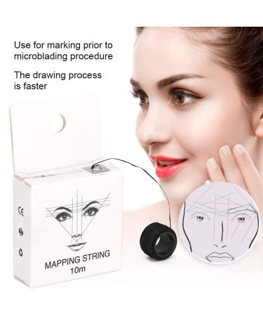 Buy Eyebrow Thread & Mapping String Black Microblading Tool for Perfect Brows | International Shipping - Buy Online on GoSupps.com
