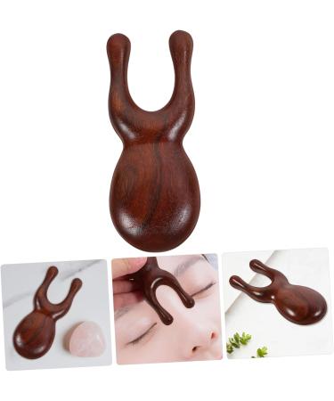 Buifulsic Hand & Facial Massager | Shiatsu Massage Roller & Travel Tool for Nose Scraping | Wooden Ridge Scratch Board - Buy Online on GoSupps.com