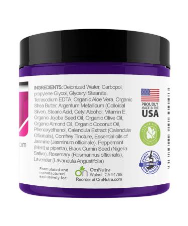 Luxurious Breast Oncology Cream - 4OZ True Colloidal Silver 500 PPM | Radiation Relief & Chemo Support with Comfrey & Calendula - Buy Online on GoSupps.com