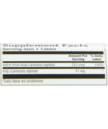 Nature's Life Icelandic Kelp 250 Tablets - Premium Seaweed Supplement for Health - Buy Online on GoSupps.com