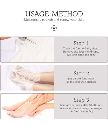 5-Pack Lavender Foot Mask - Peeling Dead Skin Remove Baby Soft Feet for Men & Women - Kallus Remover (40g) - Buy Online on GoSupps.com