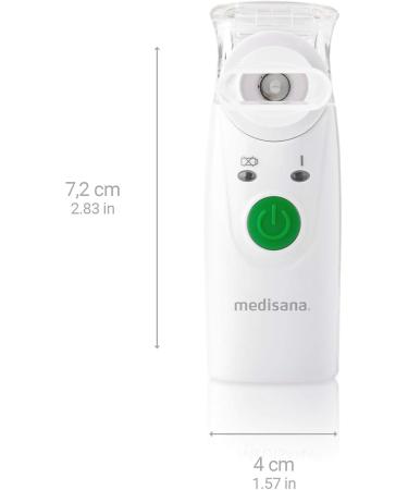Buy Medisana In 525 Portable Inhalator - Ultrasound Technology for Colds & Asthma | Ideal for Adults & Kids | Includes Mouthpiece & Mask | International Shipping - Buy Online on GoSupps.com