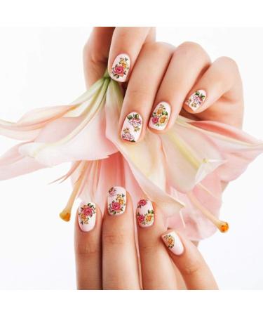 DIY Decals- 50 Sheets Mixed Flower Butterfly Cartoon Nail Art Water Transfer Sticker Nail DIY Decals(BLE) - Buy Online on GoSupps.com