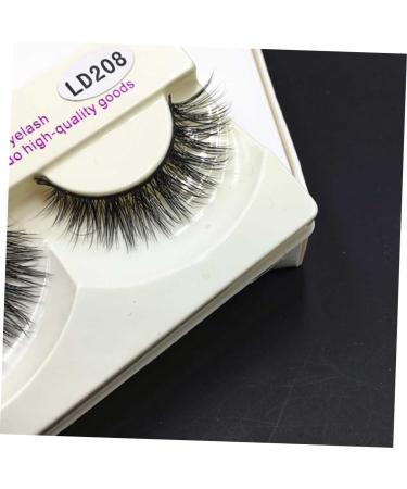 minkissy Pair Long Thick Eyelashes Fake Eyelash False Eyelash Fake Lashes Natural 3d - Buy Online on GoSupps.com