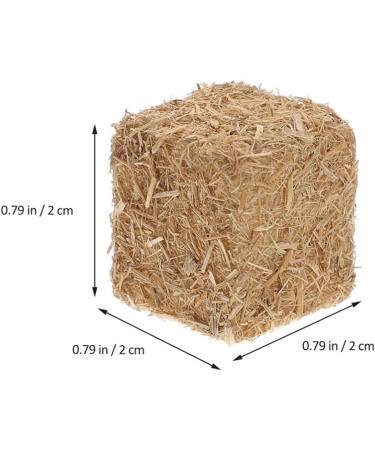 ABOOFAN 12Pcs Mini Hay Bale Decoration Straw Bale Ornament - Small Nativity Stable Dollhouse Miniature Haystack - Buy Online on GoSupps.com