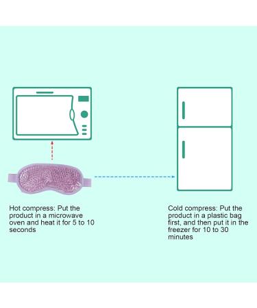 Gel Bead Eye Masks Hot Cold Compress Eye Pack Reusable Cooling Gel Bead Ice Pack Hot Cold Cooling Compress Gel Eye Pad for Stress Relief Migraine Puffiness Dry Eyes Dark - Buy Online on GoSupps.com