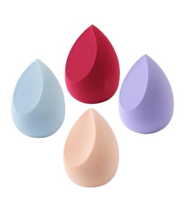 SBTRKT Makeup Sponge Concealer Smooth Cosmetic Powder Puff Cut Shape Foundation Water Drop Bevel Make Up Blender Tool (Color : Red)