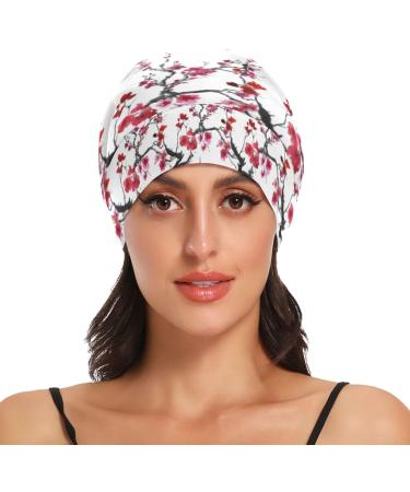 Oyihfvs Slouchy Beanie Sleep Cap | Lightweight Satin Bonnet | Cozy Night Cap | Casual Hat for Sleeping - One Size Multi 19 - Buy Online on GoSupps.com