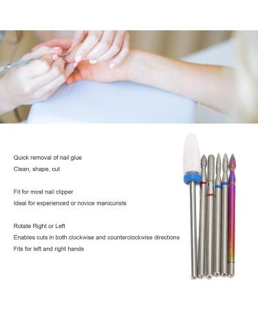 Nail Drill Cone Nail Drill Sets 6-piece Electric Nail Drill Set Cuticle Remover Bit Set Nail Cuticle Cleaner Bit Professional Rotating Polishing Nail Drill - Buy Online on GoSupps.com