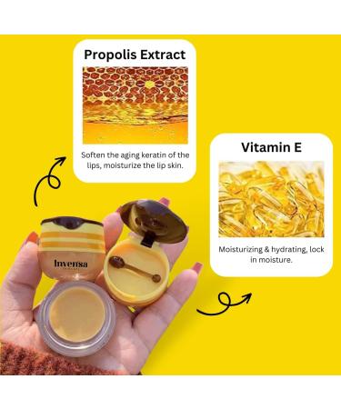Hydrating Lip Balm for Moisturized Smooth Lips | Natural Glossy Lip Care - Honey 50g - Buy Online on GoSupps.com