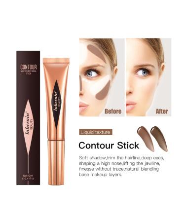 Cruelty-Free Vegan Contour Stick - Natural Matte Finish Bronzer Cream - Lightweight & Blendable - 0.41 Fl Oz - Buy Online on GoSupps.com
