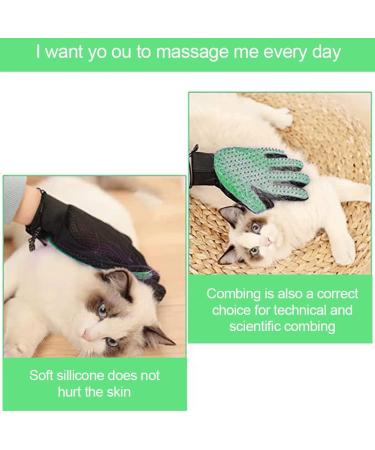 Silicone Cat & Dog Grooming Gloves - Pet Care Brush for Cats | International Shipping Available - Buy Online on GoSupps.com