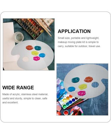Acrylic Makeup Palette - Minkissy Cosmetic Palette with Spatula | Mixing Tray for Foundations & Watercolors - International Shipping Available - Buy Online on GoSupps.com