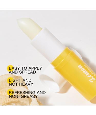 Lemon Lip Balm & Moisturizers Pack Natural Moisturizing Lip Balm for Dry Cracked Lips Lighten & Nourish Dark Lips Effortlessly for Smokers Lips Soft smooth and supple lips - Buy Online on GoSupps.com