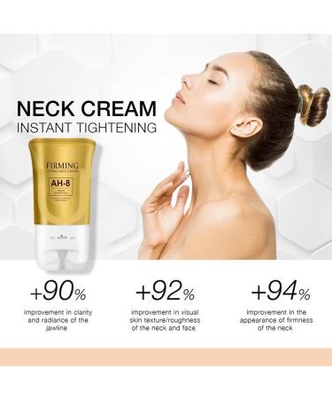 KlsyChry AH8 Firming Neck Cream Firms and Lifts Neck Cream with Double Roller Massage Roller Neck Cream Reduces Wrinkles Fine Lines and Double Chin Firms and Lifts Sagging Skin 120g423oz - Buy Online on GoSupps.com