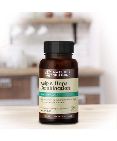 Nature's Sunshine Kelp & Hops Combo (100 Capsules) - Organic Herbal Blend - Buy Online on GoSupps.com