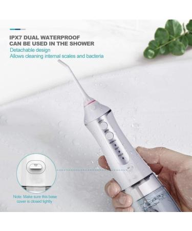 KouRy Water Flosser - Cordless Dental Oral Irrigator 300ml 3 Modes IPX7 Waterproof Rechargeable Teeth Cleaner for Home & Travel - Buy Online on GoSupps.com